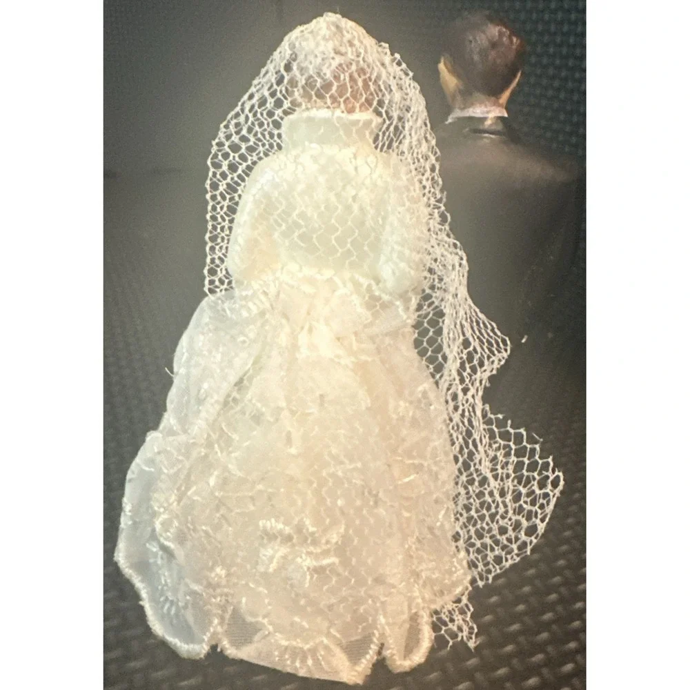 Vintage 1950's Coast Novelty Porcelain Wedding Cake Topper 4